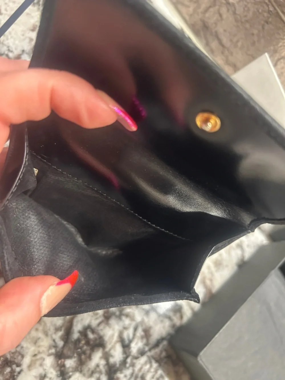 Gucci Black Suede Wallet with Gold Horsebit Hardware incl box and COA - Picture 10 of 11